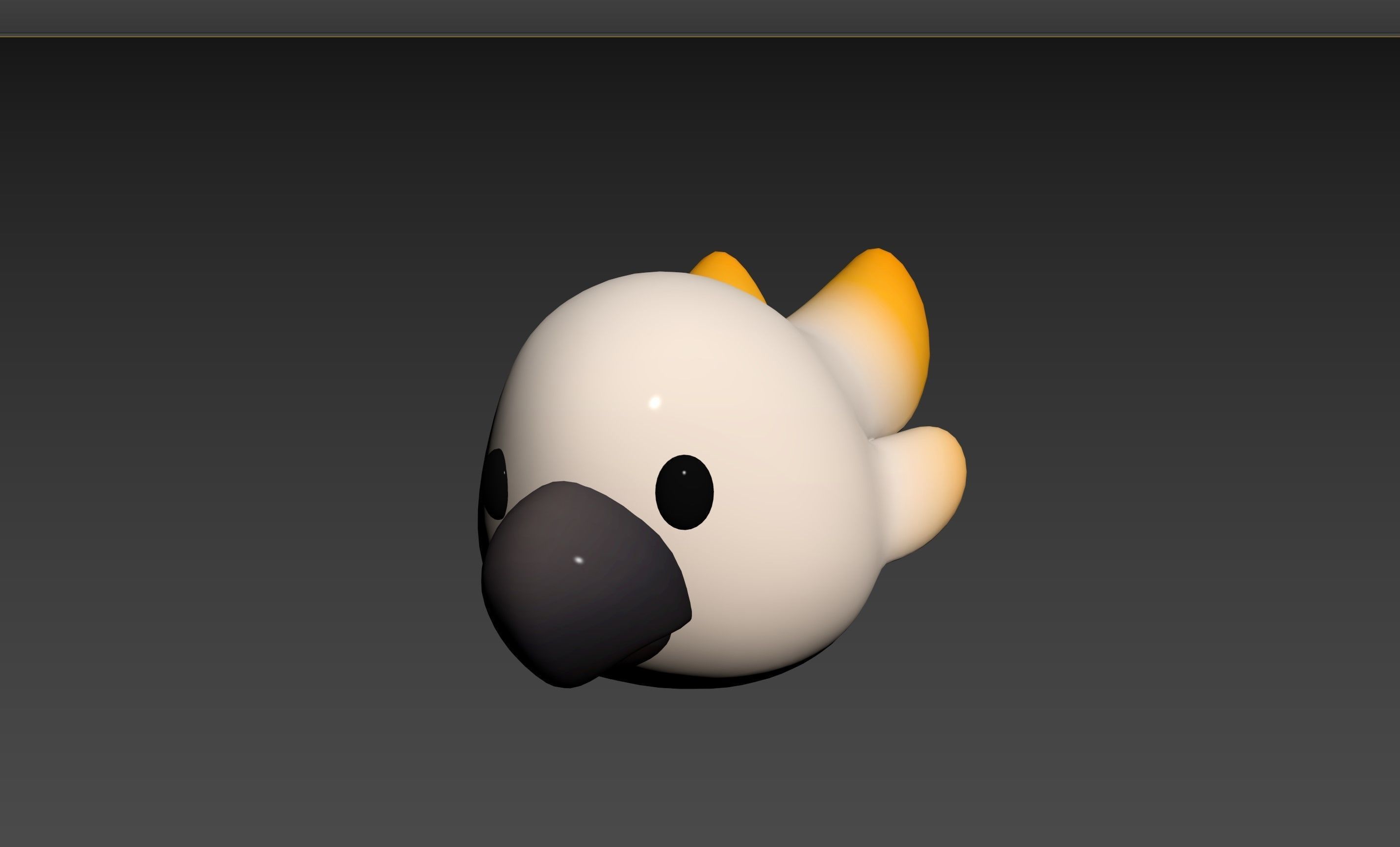 Prop167 Cockatoo Head 3D model_10