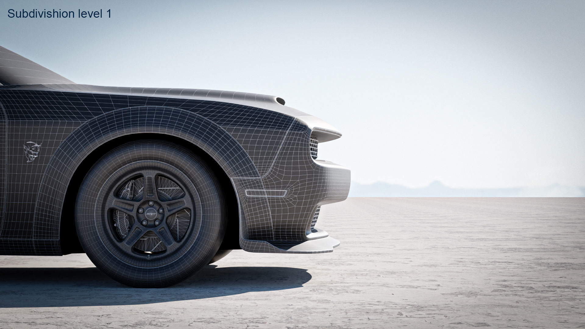 Dodge Demon 2022 3D model_34