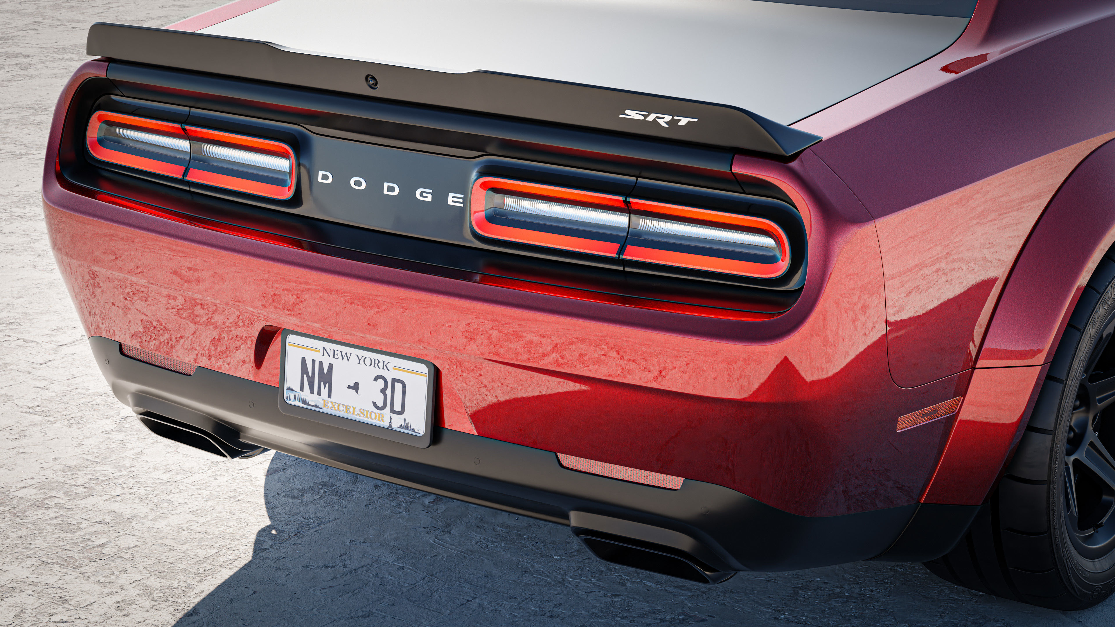 Dodge Demon 2022 3D model_5