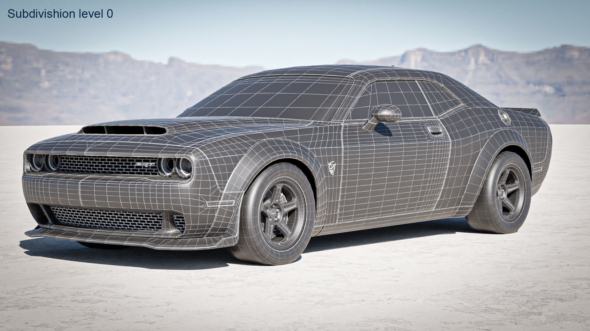 Dodge Demon 2022 3D model_29