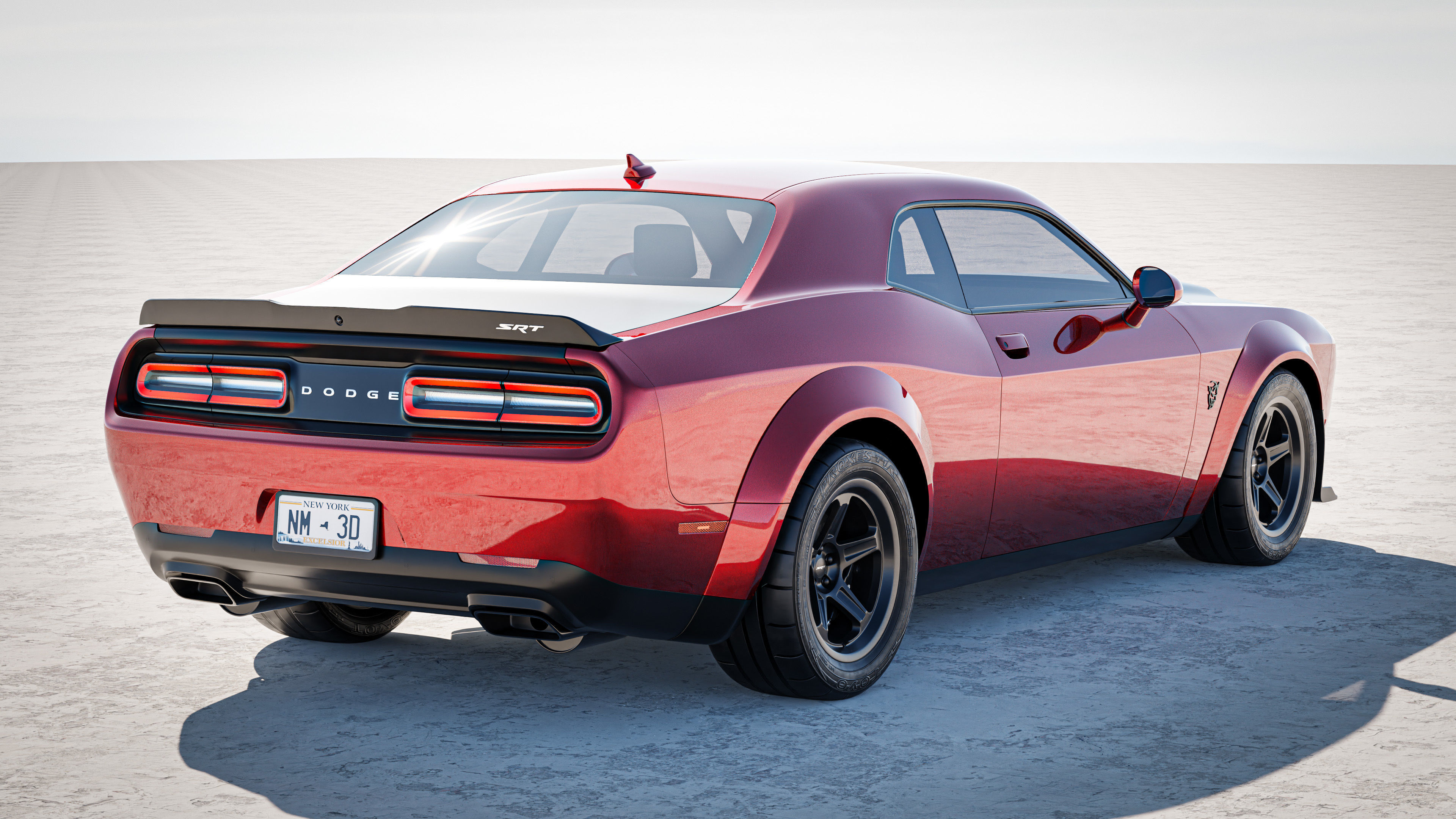 Dodge Demon 2022 3D model_2