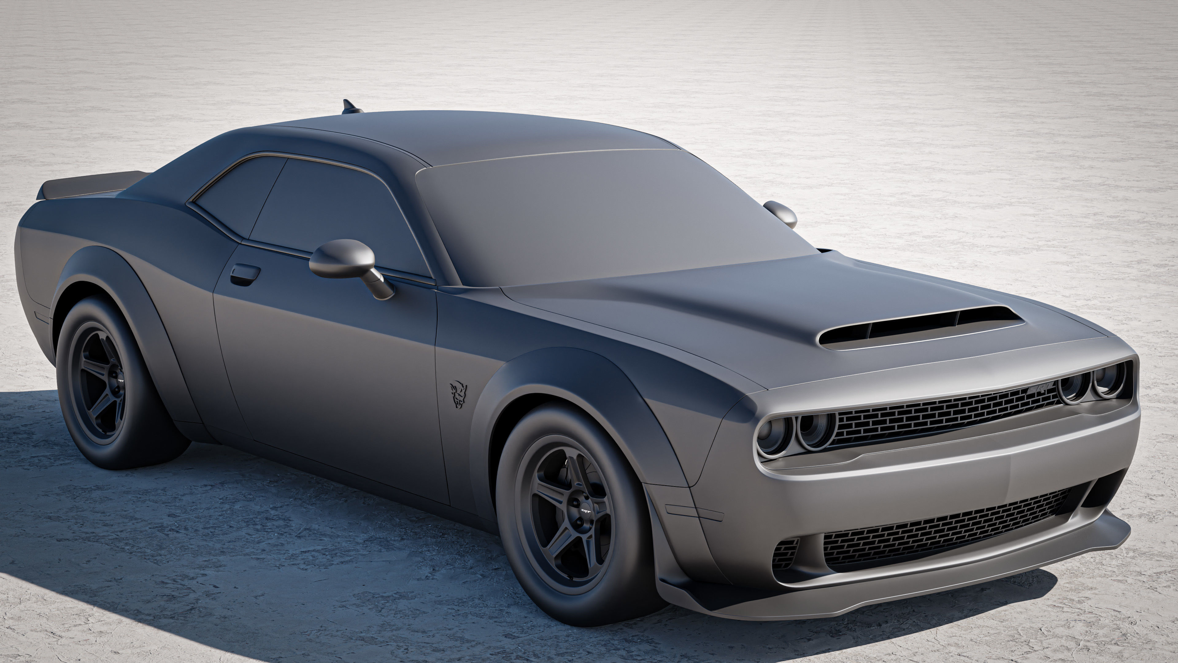 Dodge Demon 2022 3D model_12
