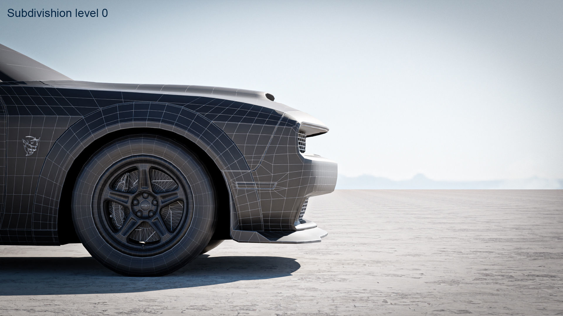 Dodge Demon 2022 3D model_35