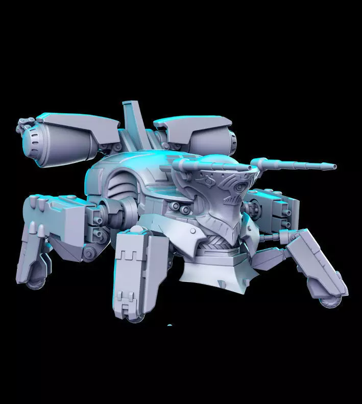 Crab Warden Final Fantasy 32mm Pre-supported 3D print model_0