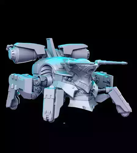 Crab Warden Final Fantasy 32mm Pre-supported