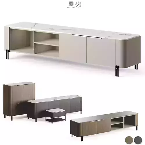 Praddy Bamboo Collection With Metal Tubular Feet