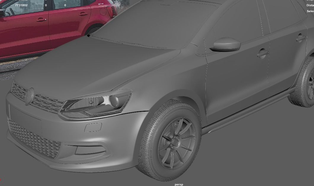 CAR  POLO GT 3D model_4