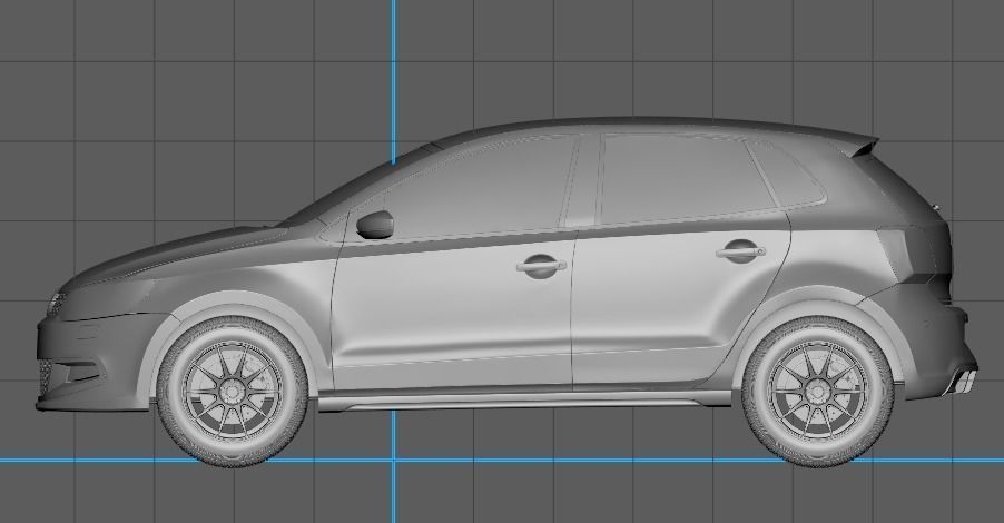 CAR  POLO GT 3D model_2