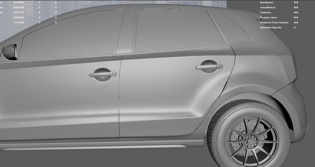 CAR  POLO GT 3D model_5