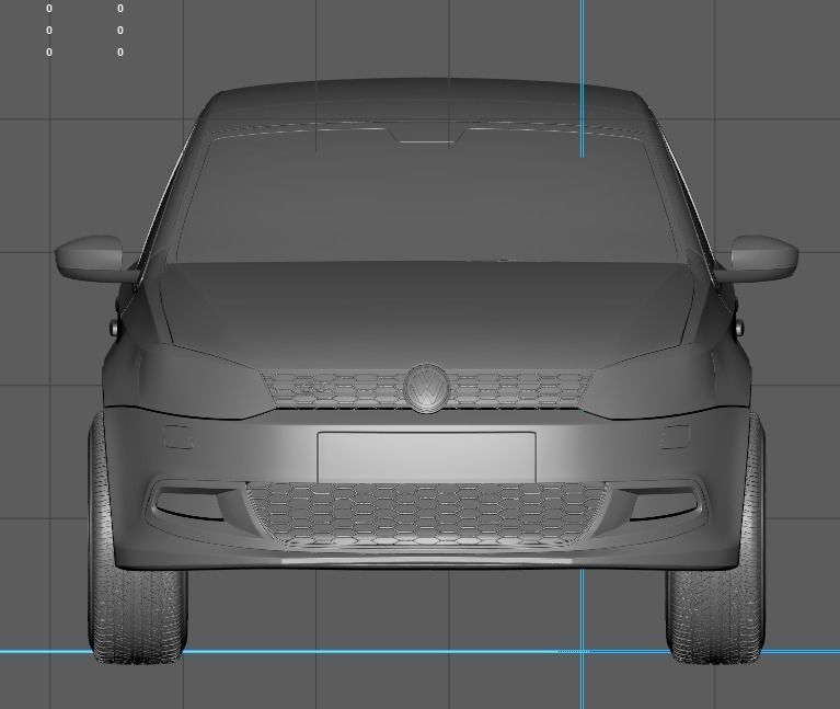 CAR  POLO GT 3D model_1