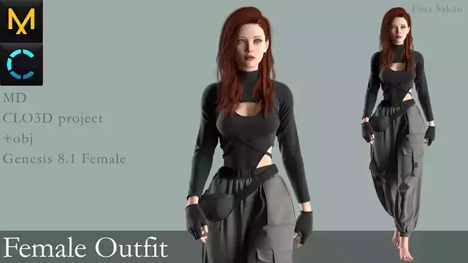 Female Outfit Marvelous Designer