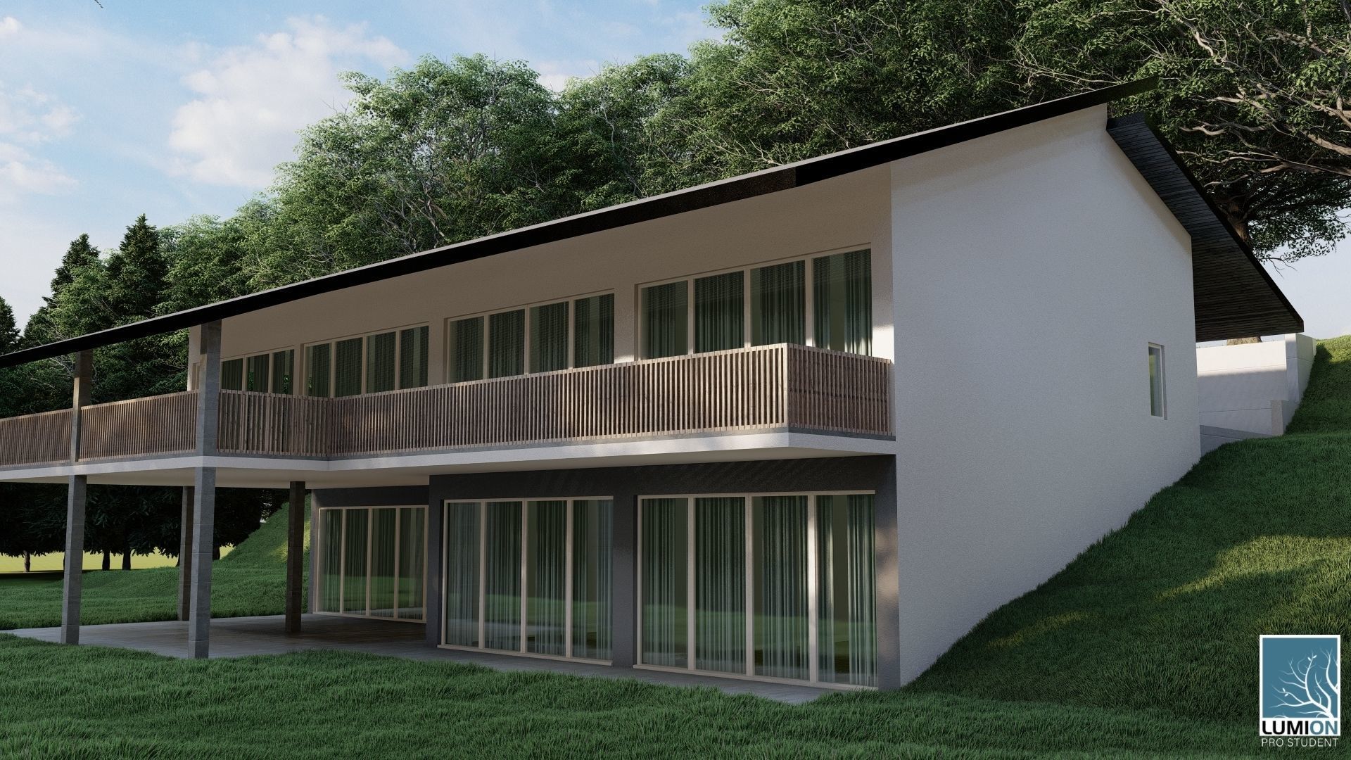 Modern House 12 3D model_2