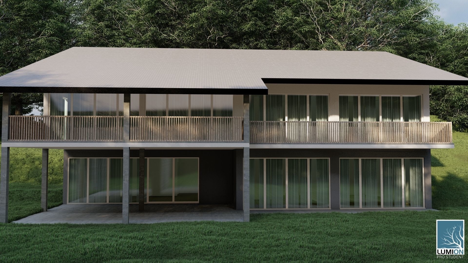 Modern House 12 3D model_1