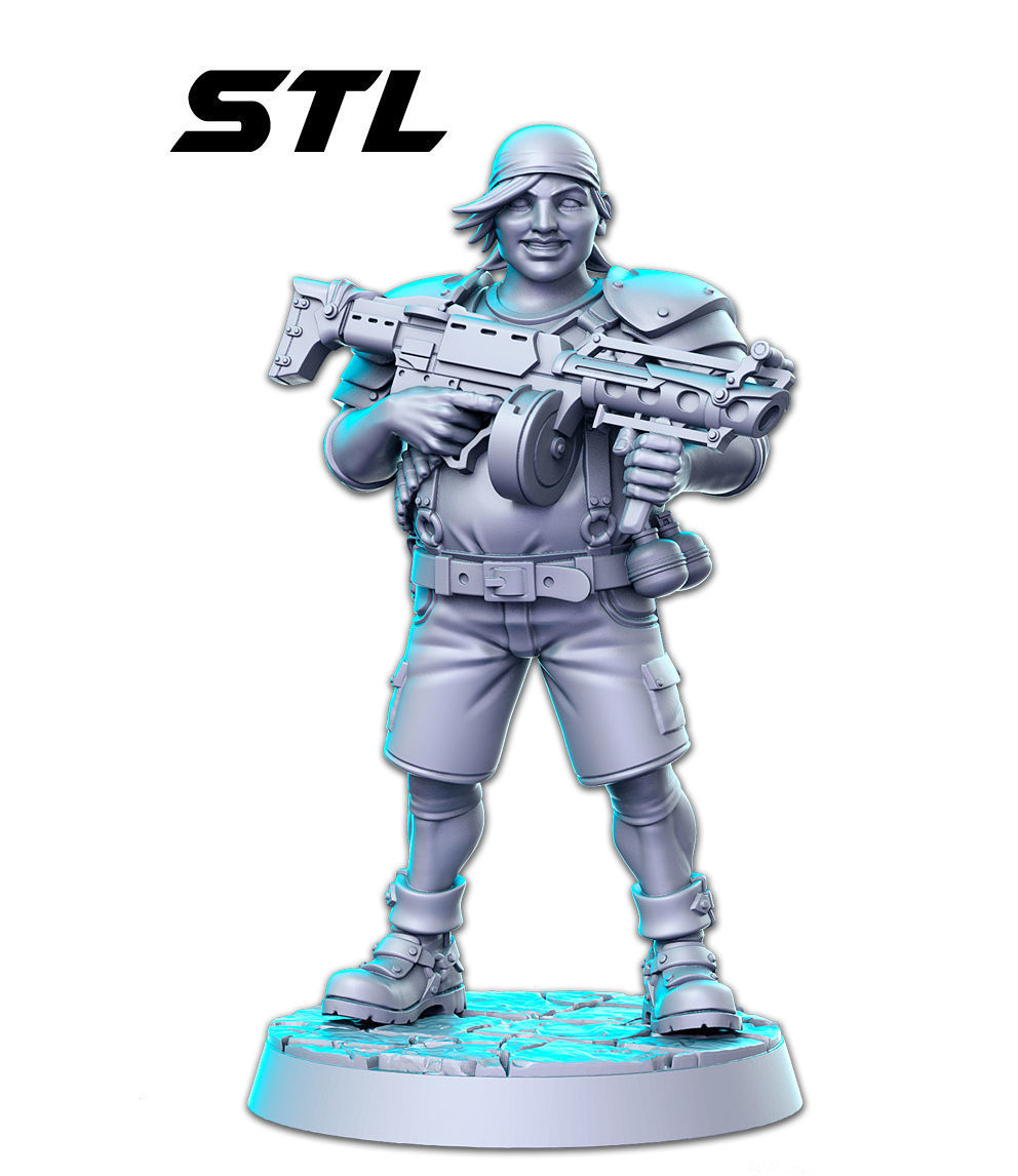 Wedge Final Fantasy 32mm Pre-supported 3D print model_1