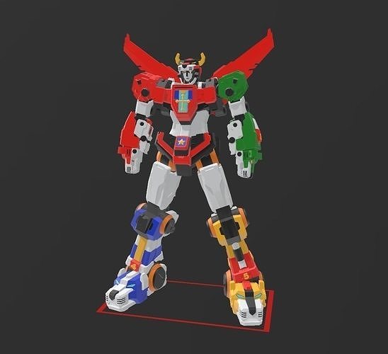 Voltron robot 3D print model