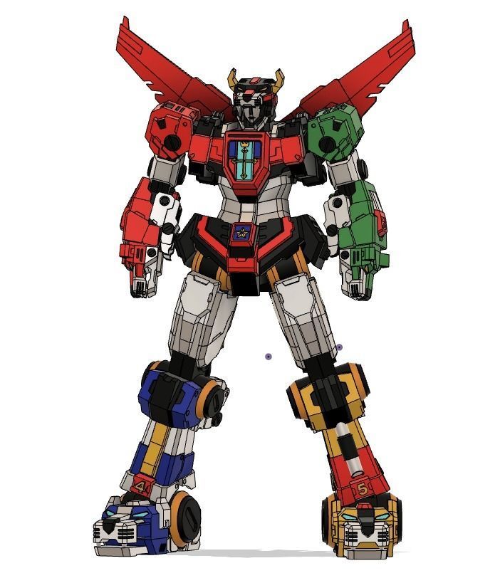 Voltron robot 3D print model_2