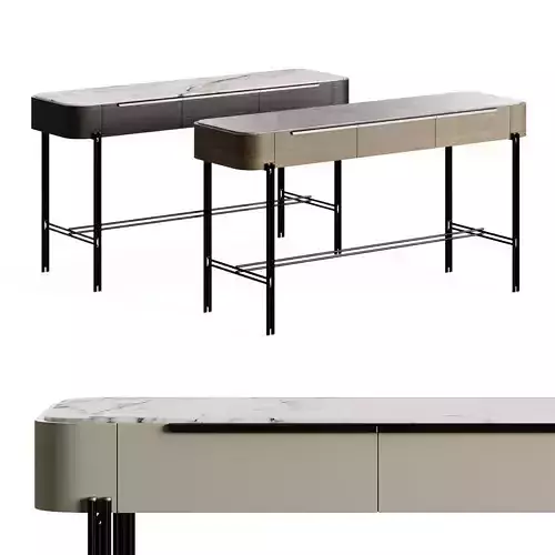 Praddy Console Bamboo NT077 3D model