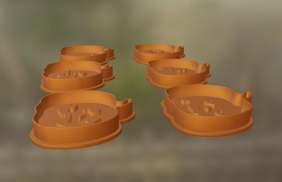 Pumpkin Halloween Forms 3D print model_4