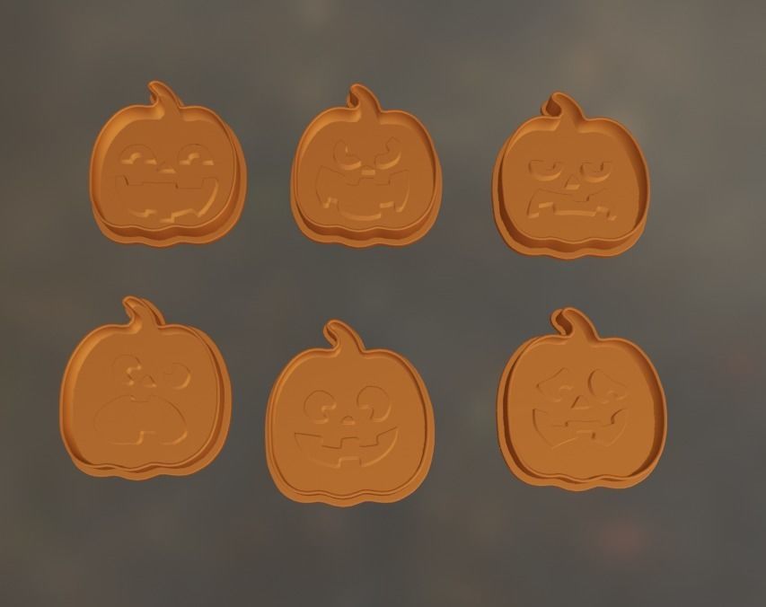 Pumpkin Halloween Forms 3D print model_3