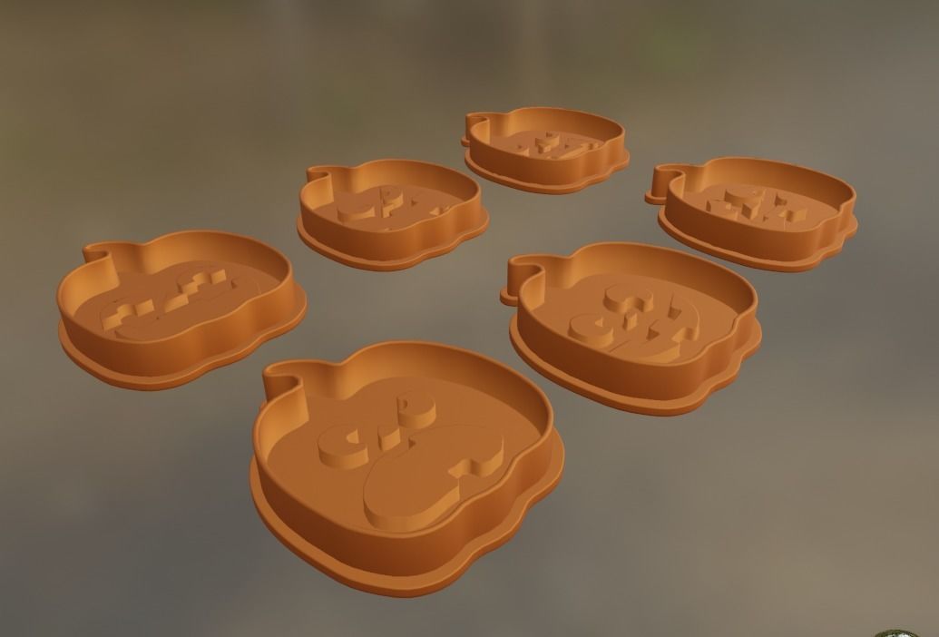 Pumpkin Halloween Forms 3D print model_5