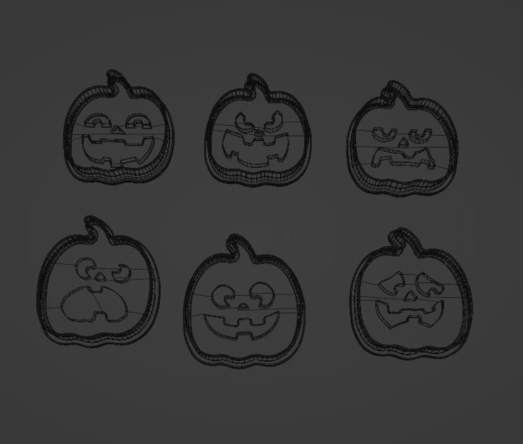 Pumpkin Halloween Forms 3D print model_14