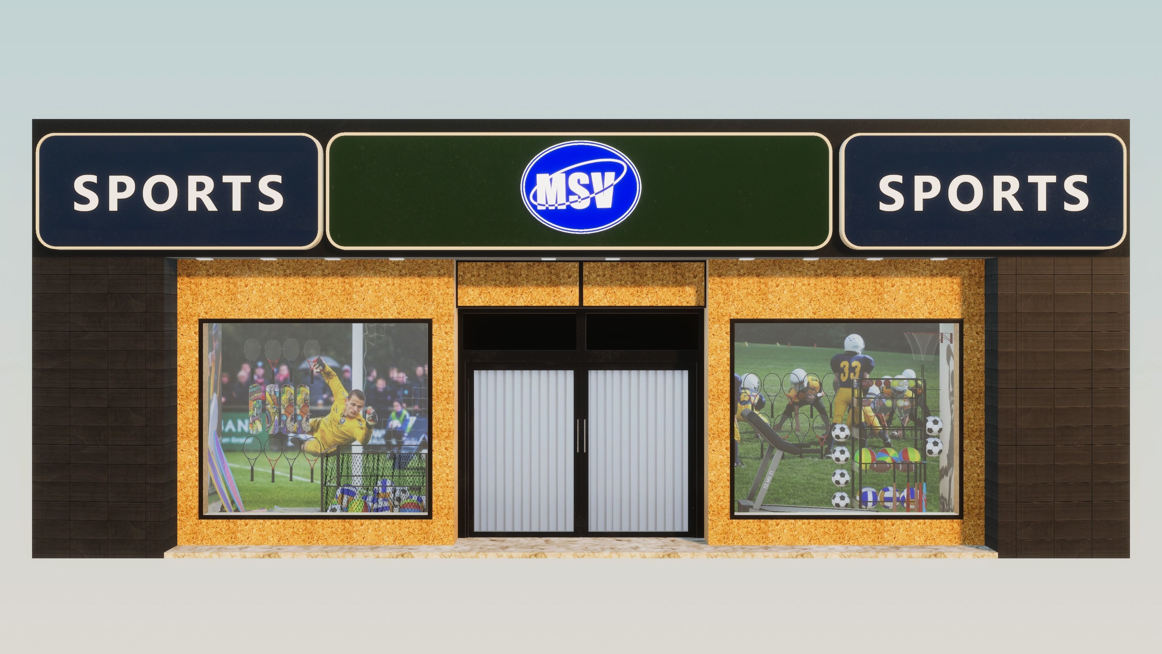 Store Front Pack 1 Low-poly 3D model_4