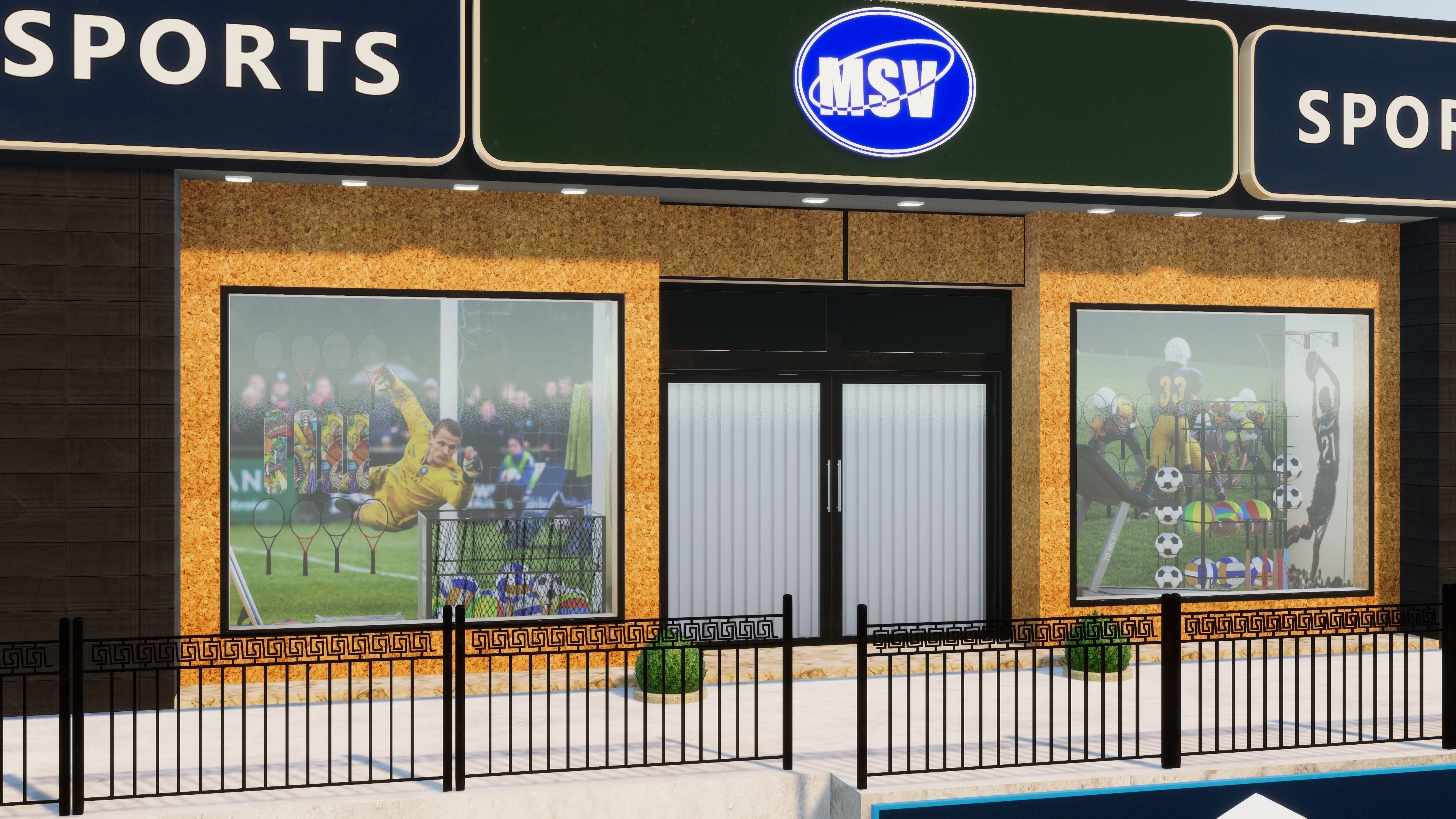 Store Front Pack 1 Low-poly 3D model_8