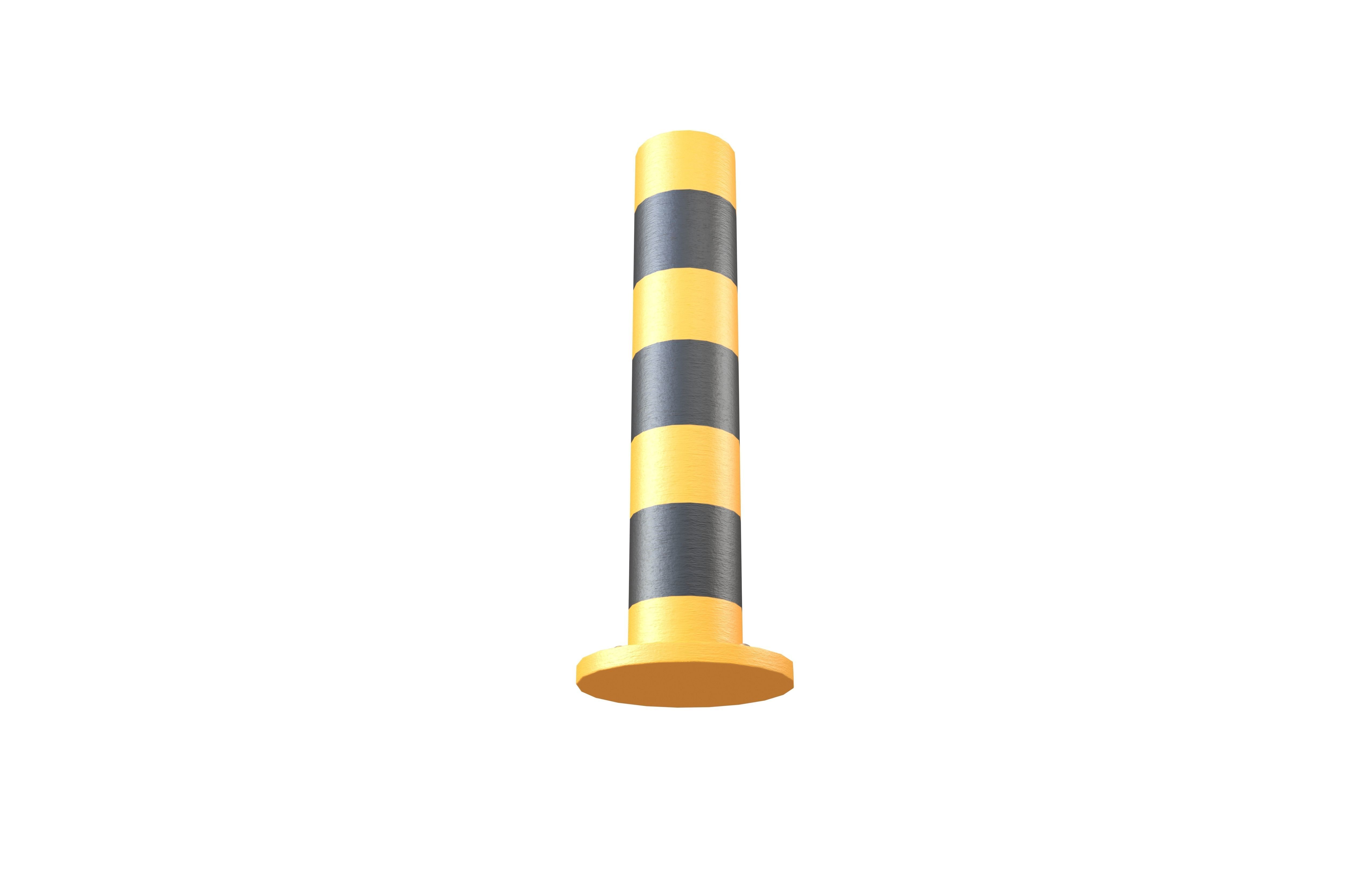 Bollard Barrier v1 001 Low-poly 3D model_4