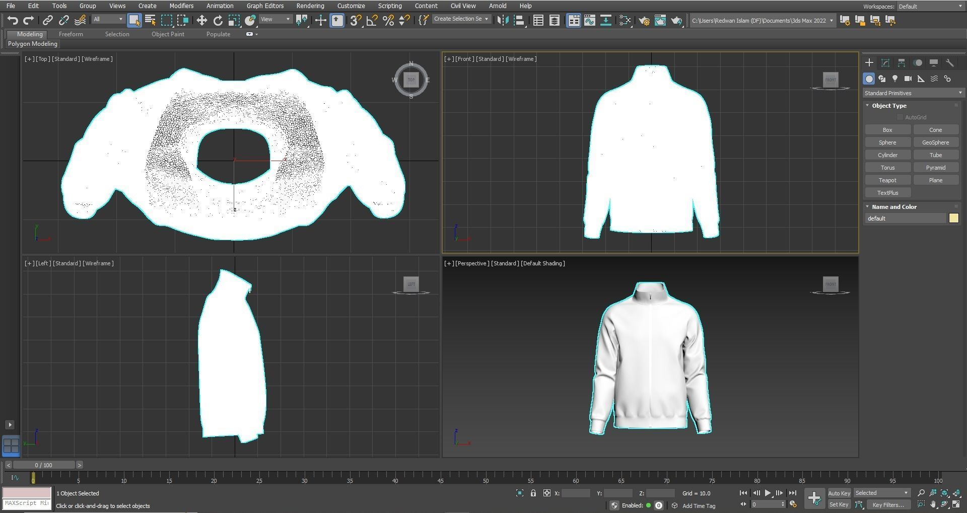 Man  Classic Jacket Design 3D model_17