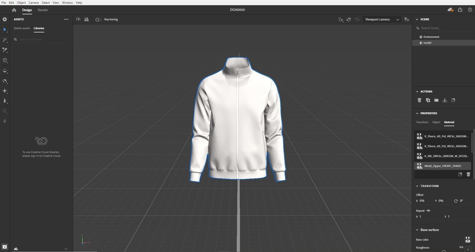 Man  Classic Jacket Design 3D model_22