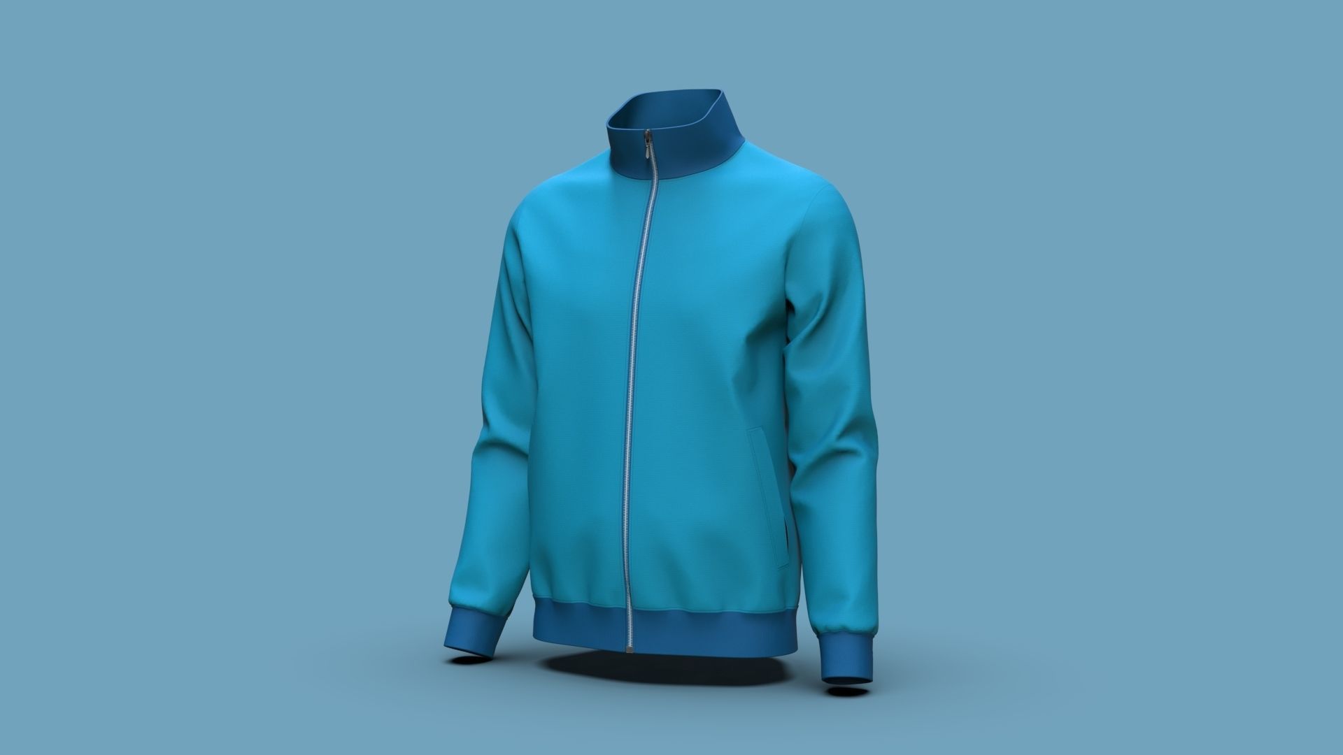 Man  Classic Jacket Design 3D model_9
