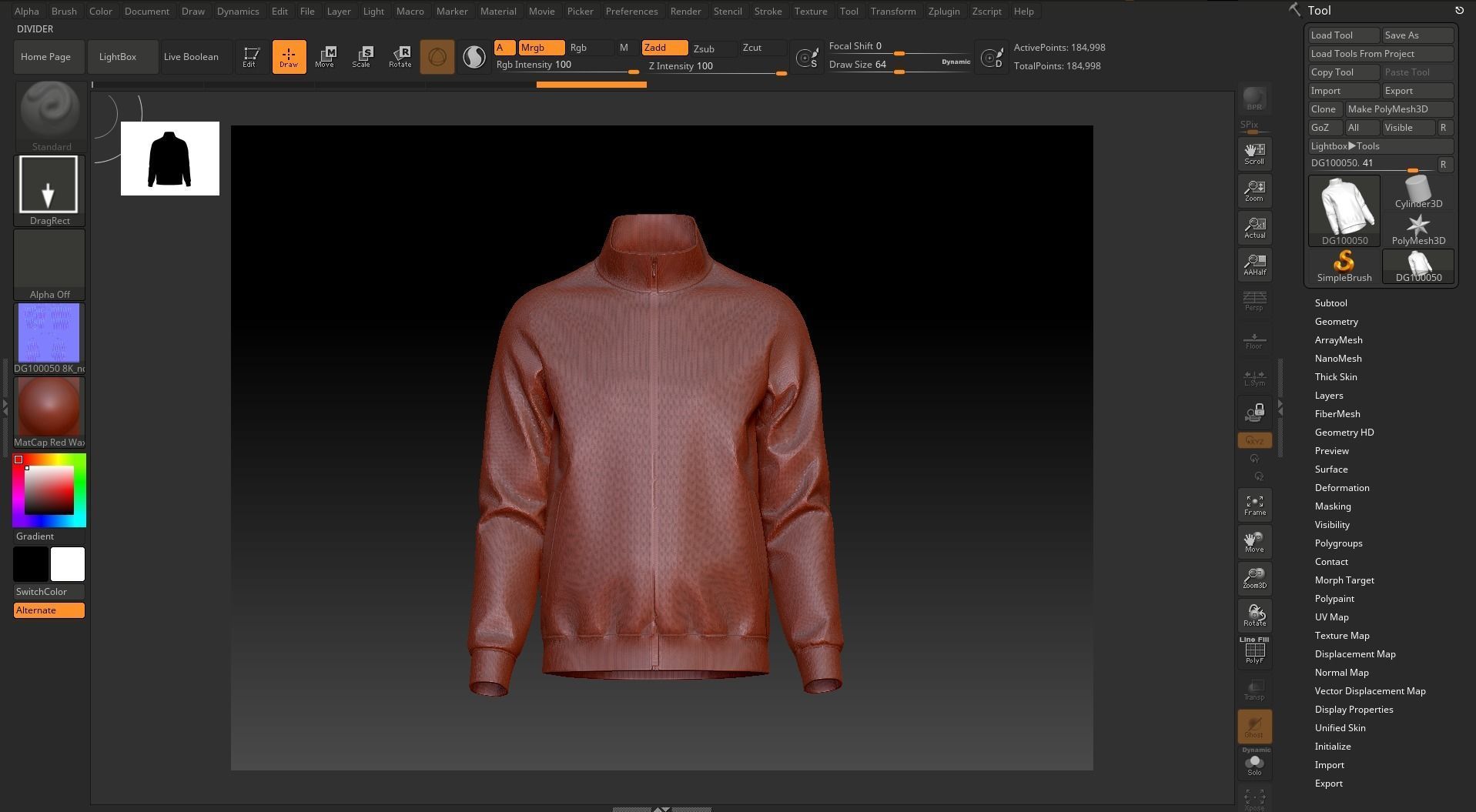 Man  Classic Jacket Design 3D model_23