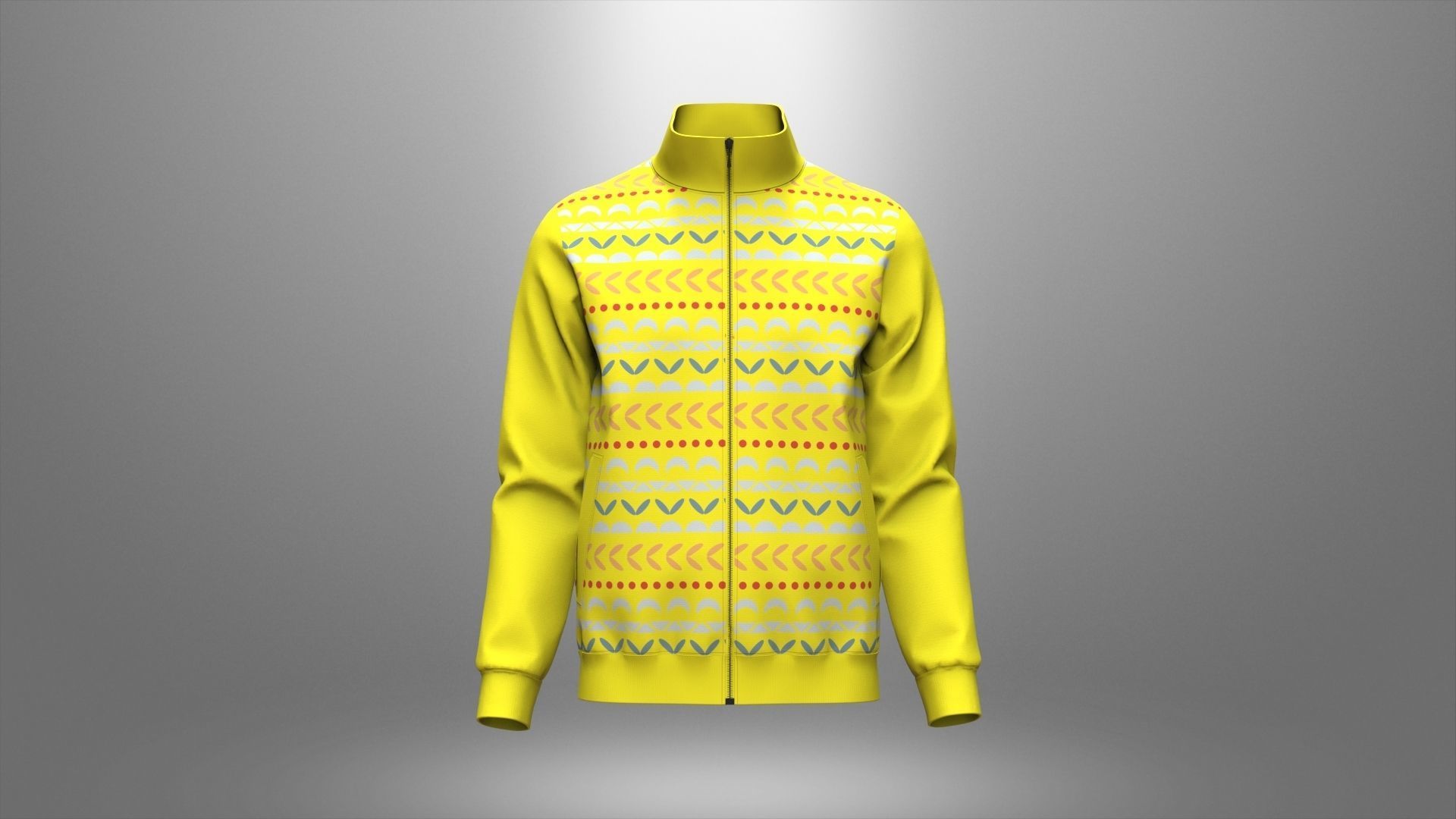 Man  Classic Jacket Design 3D model_12