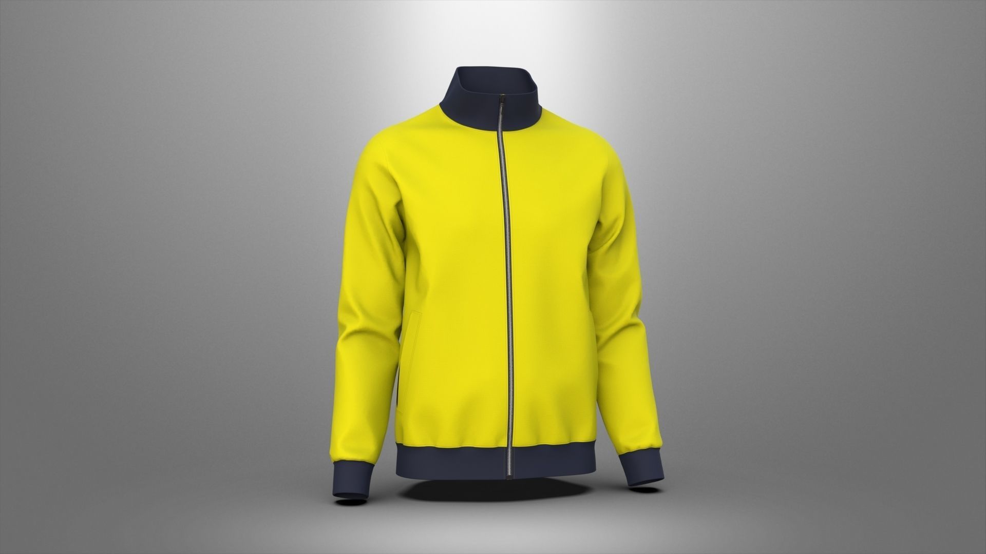 Man  Classic Jacket Design 3D model_11