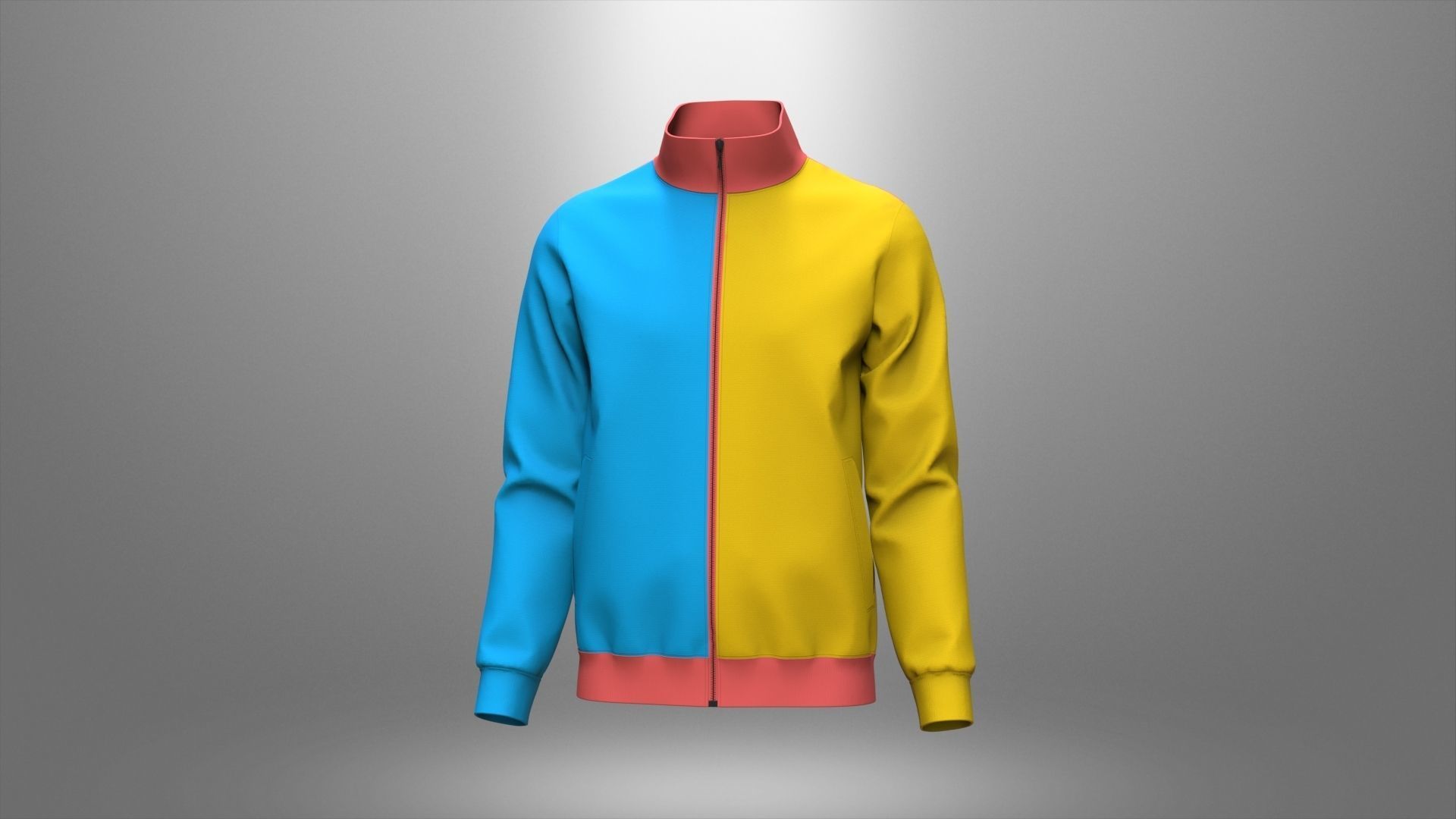 Man  Classic Jacket Design 3D model_13