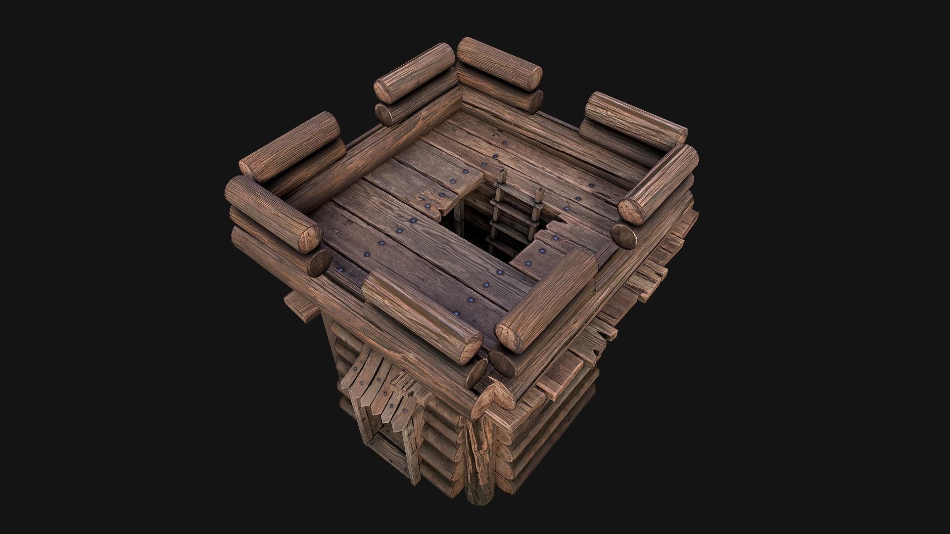 Medieval Towers Pack Low-poly 3D model_18