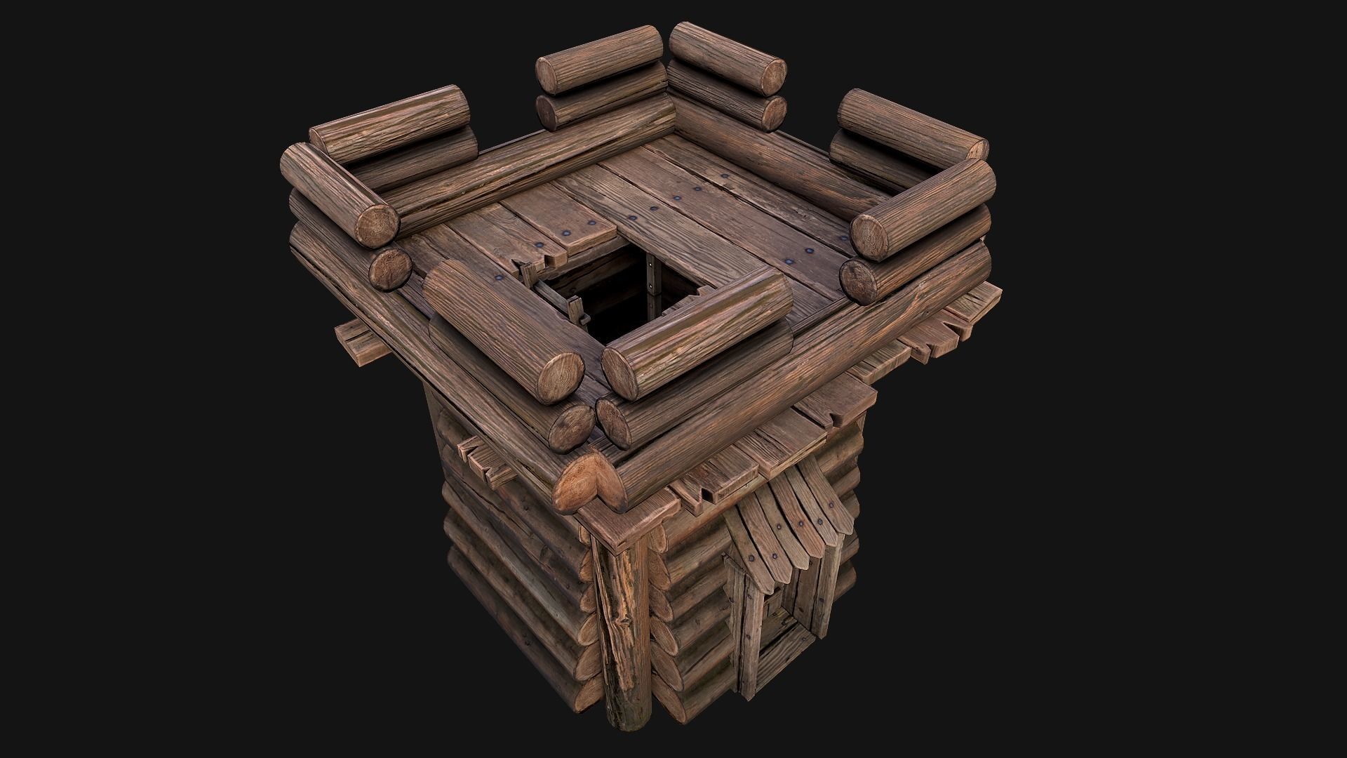 Medieval Towers Pack Low-poly 3D model_23