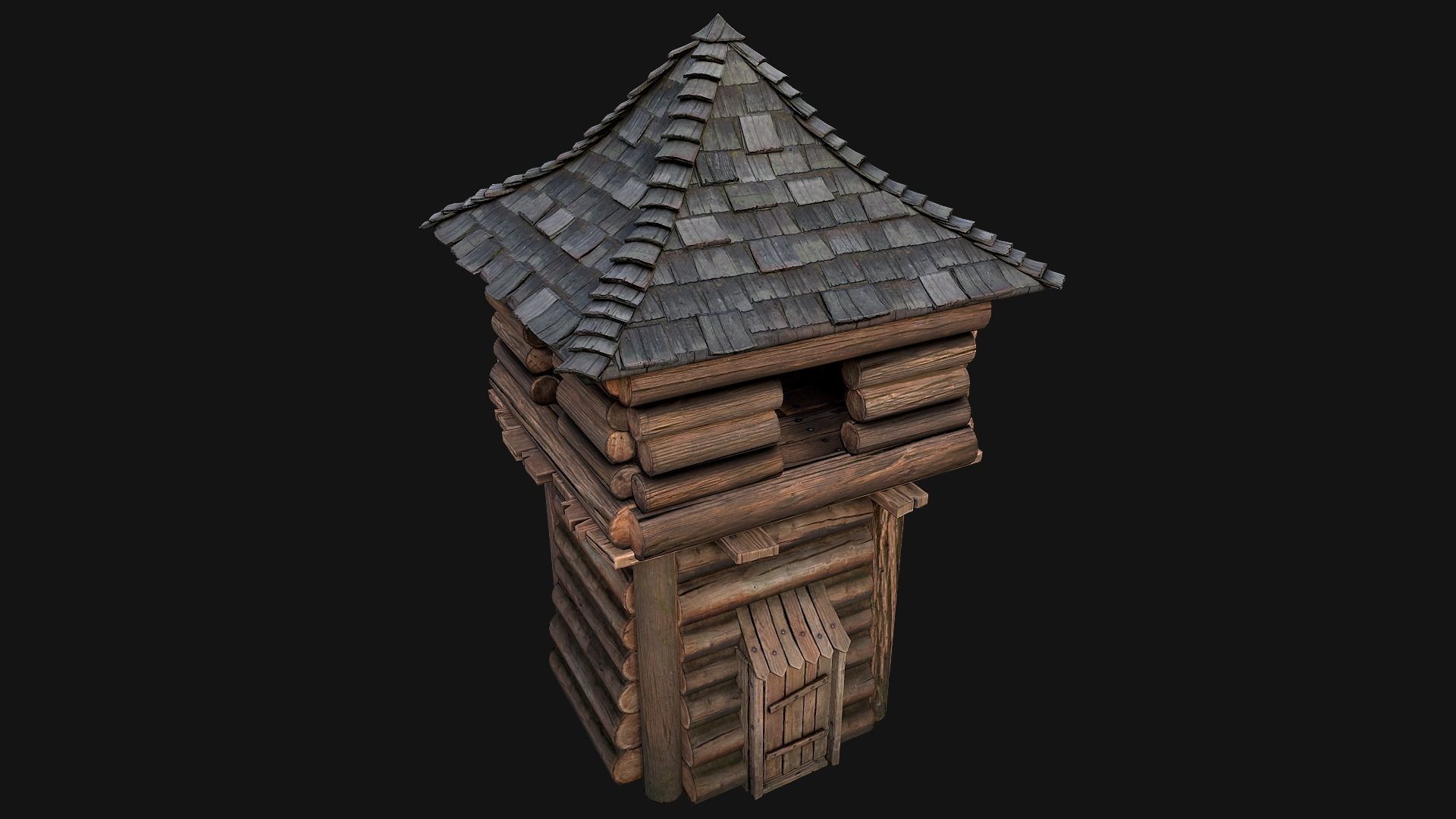 Medieval Towers Pack Low-poly 3D model_3
