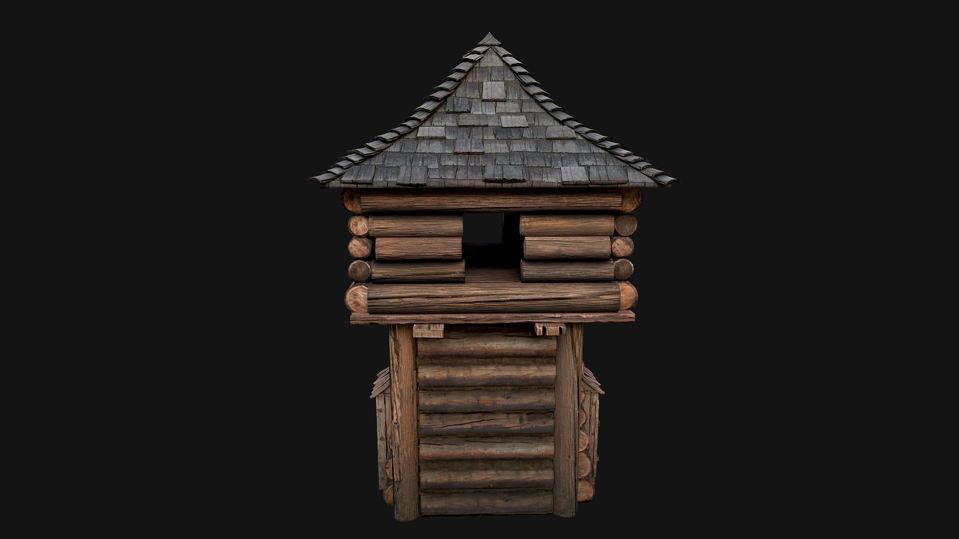 Medieval Towers Pack Low-poly 3D model_7