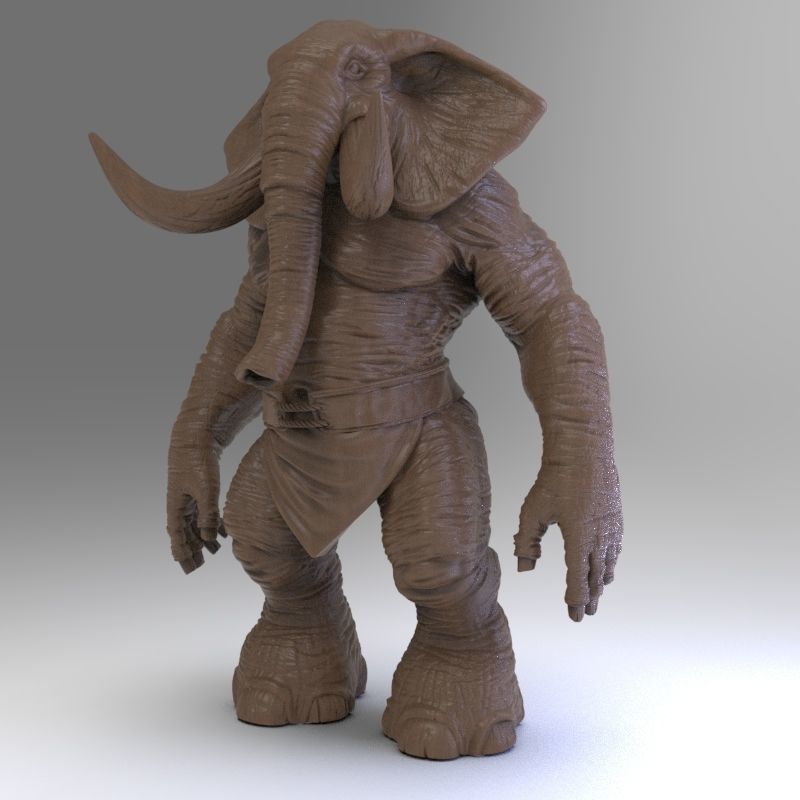 Elephant Sa 3D print model_10