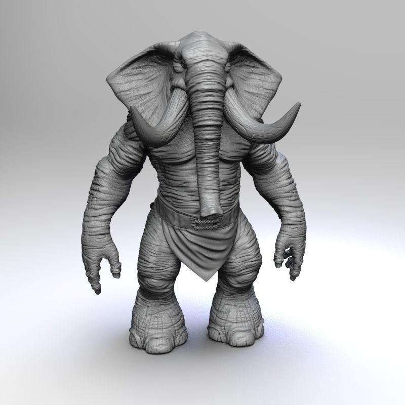 Elephant Sa 3D print model_2