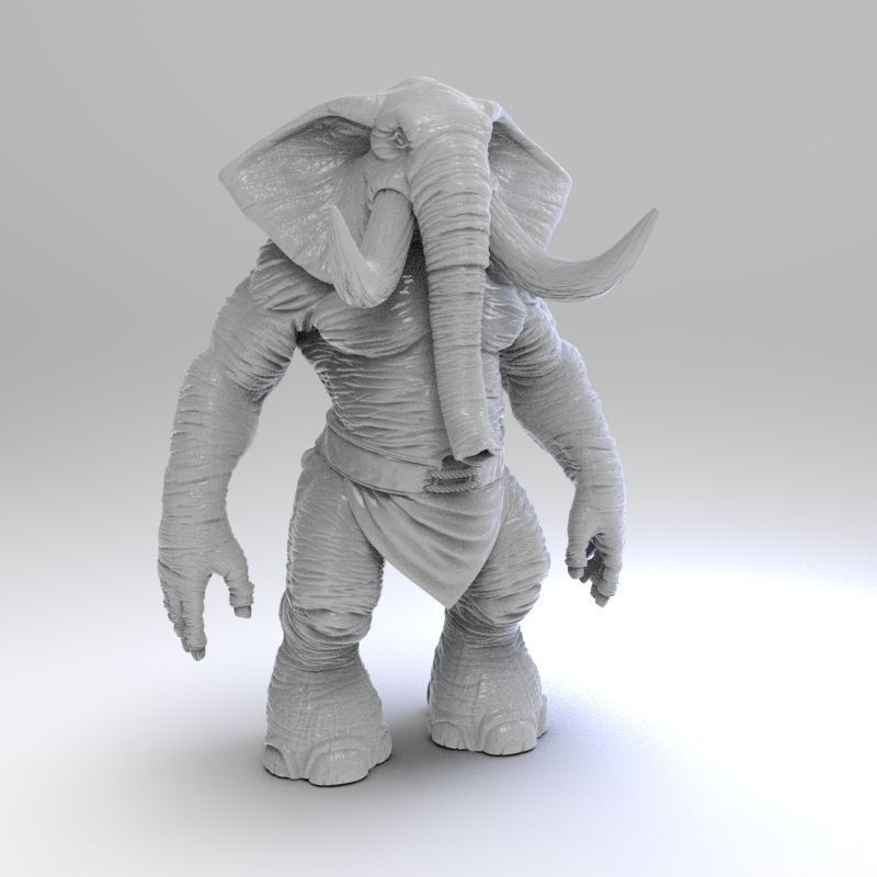 Elephant Sa 3D print model_3