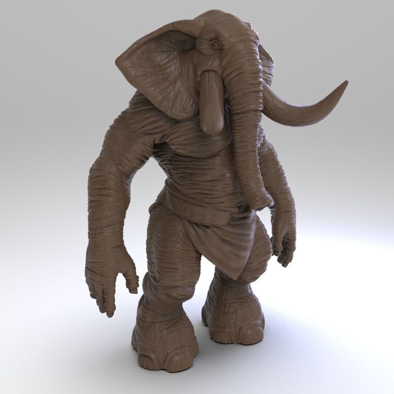 Elephant Sa 3D print model_9