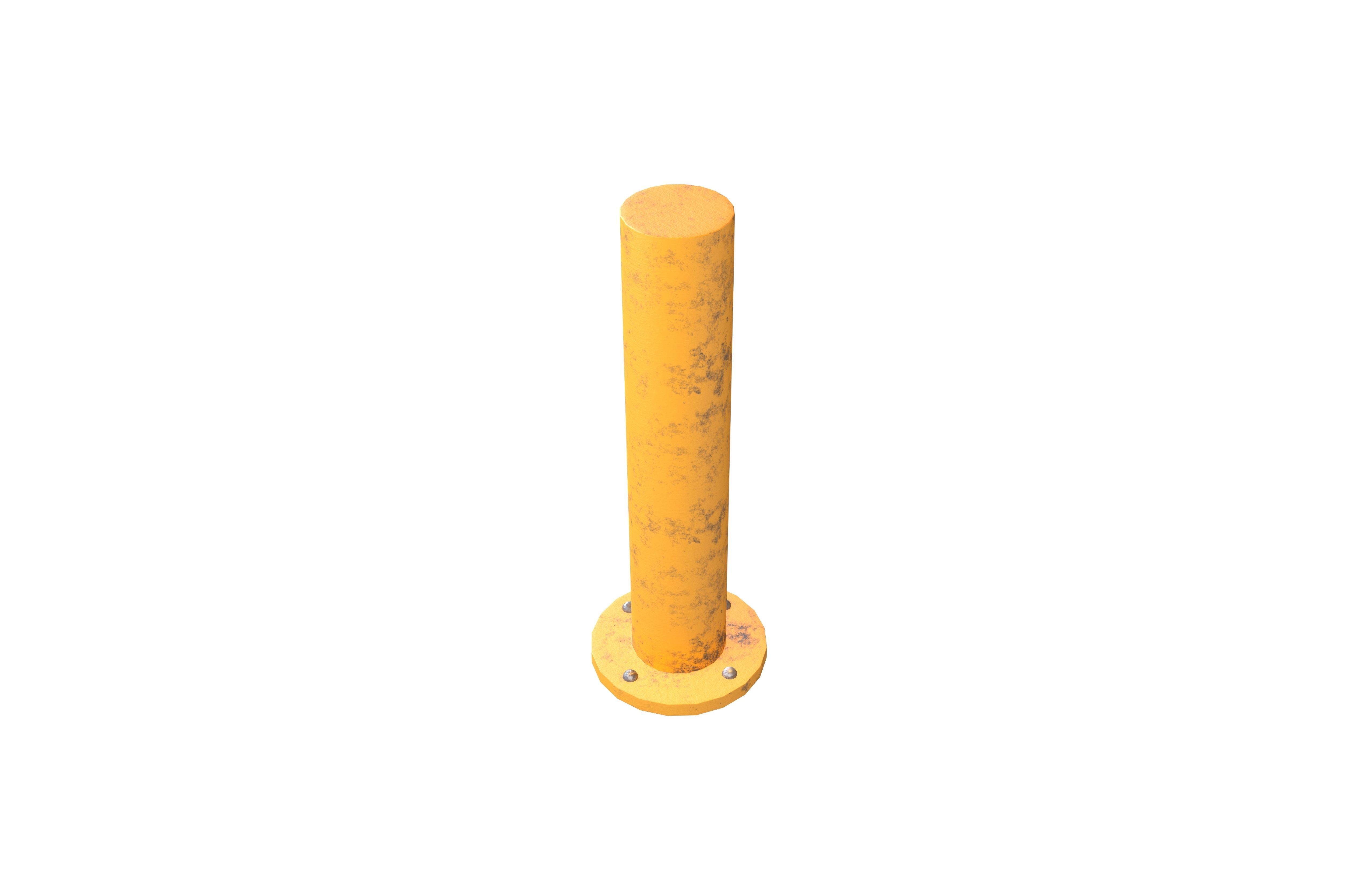 Bollard Barrier v1 010 Low-poly 3D model_2