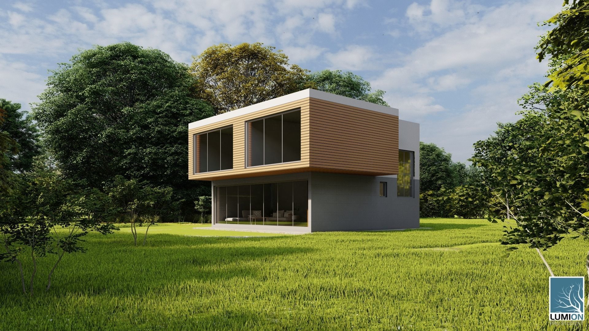 Modern House 15 3D model_1