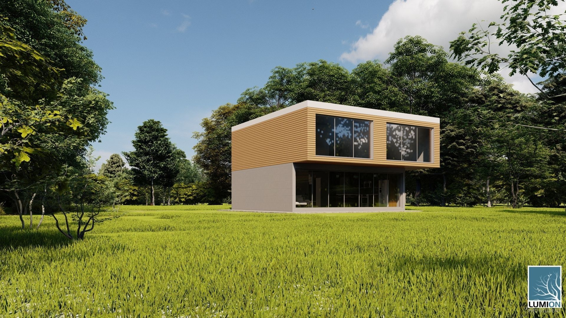 Modern House 15 3D model_2