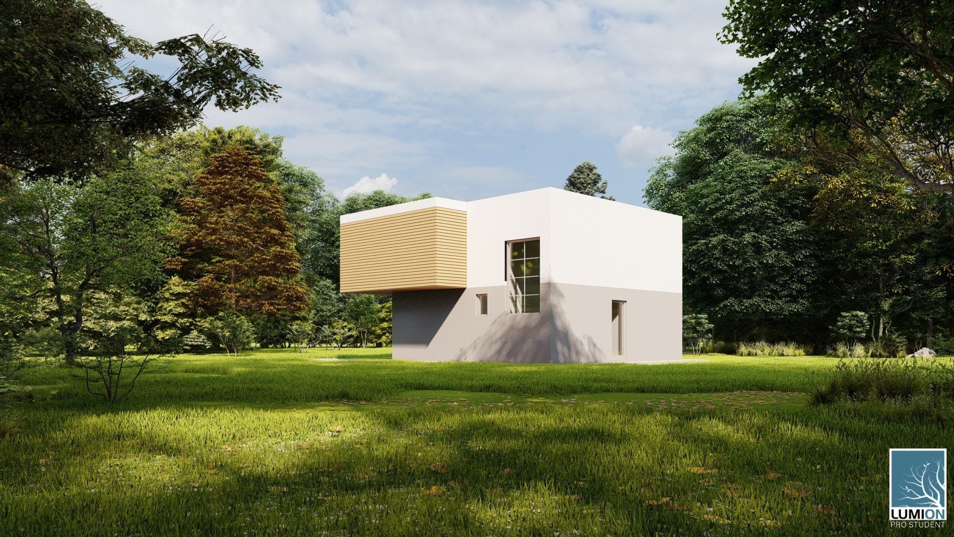 Modern House 15 3D model_3