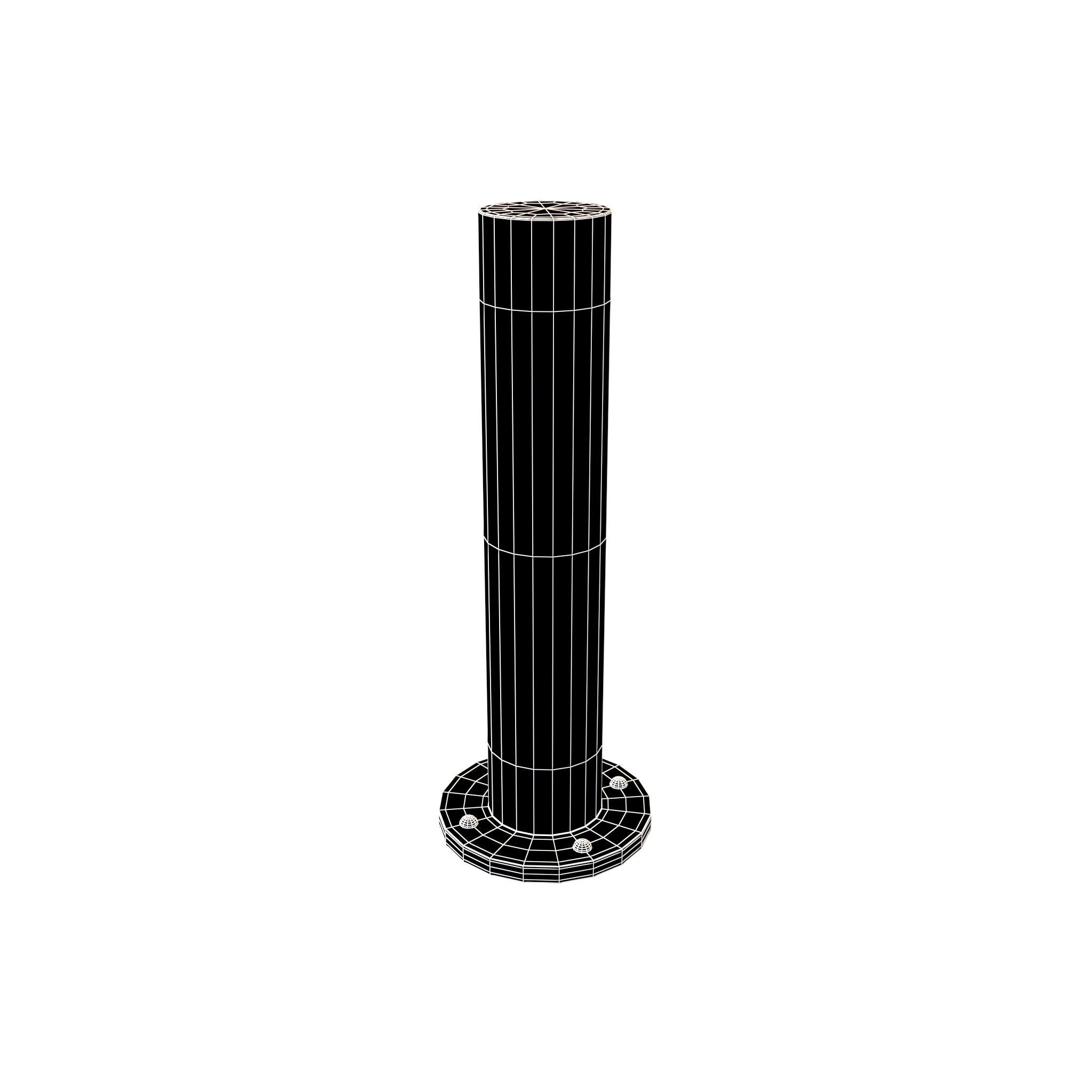 Bollard Barrier v1 012 Low-poly 3D model_4