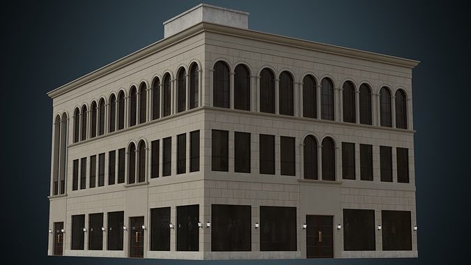 Building 30 Low-poly 3D model 4