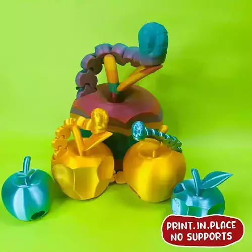 FLEXI PRINT-IN-PLACE APPLE WORM ARTICULATED